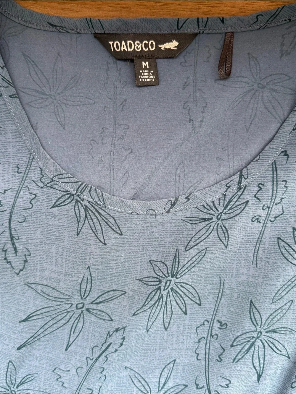 Toad & Co Blue Floral sun-kissed Maxi Dress sz M - Picture 4 of 4